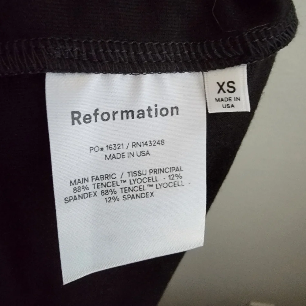 Reformation Cormac Dress in Black size XS NWT - Picture 8 of 10